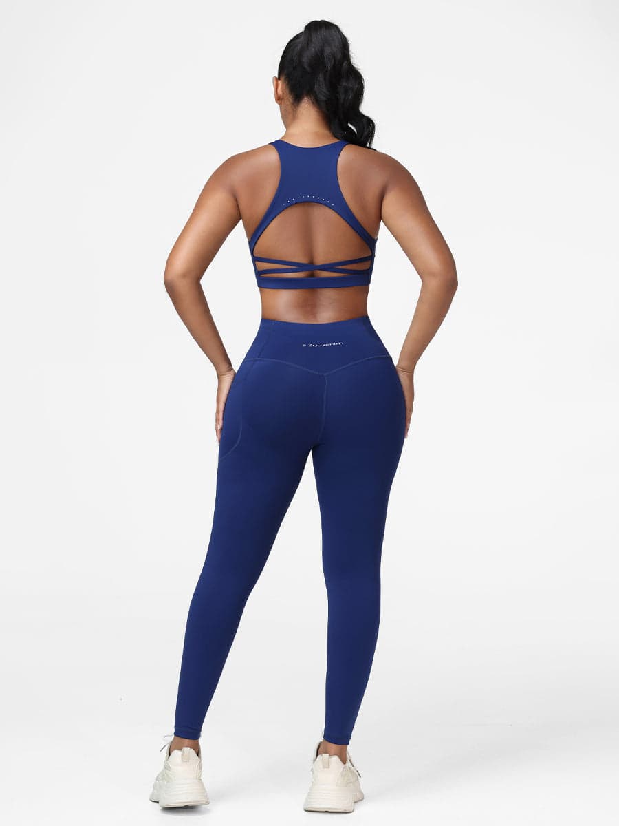 Flattering Gym Set with High-Support Bra and Booty-Lifting Leggings