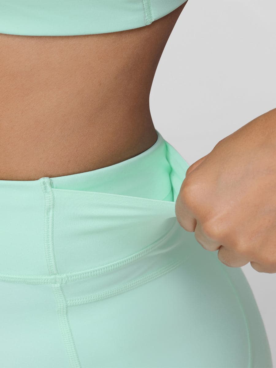 High-Support Zip Sports Bra & High-Waist Running Shorts Set