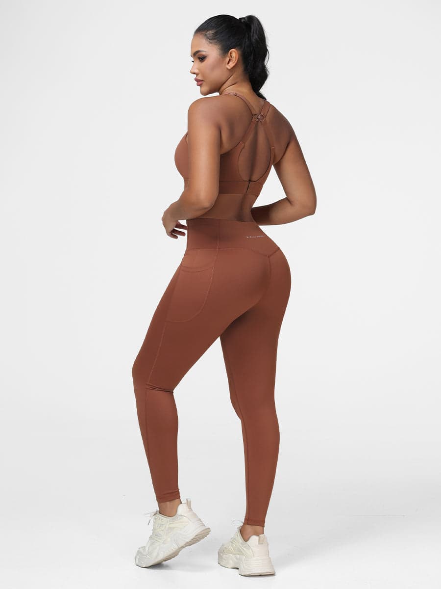 Ladies Sportswear Bottom Lifting Yoga Outfit Sets