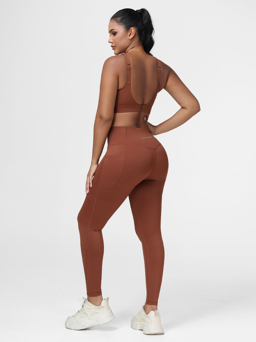 Ladies Sportswear Bottom Lifting Yoga Outfit Sets