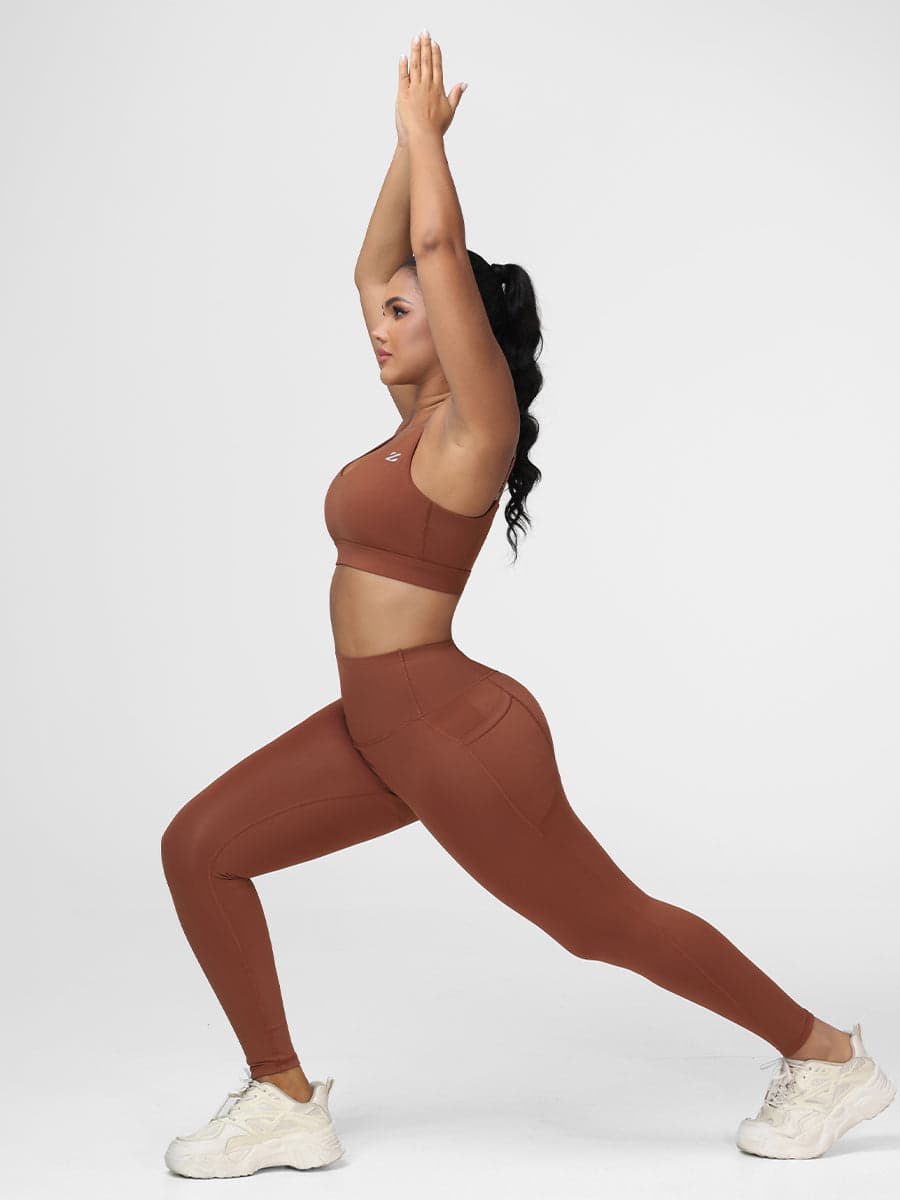 Ladies Sportswear Bottom Lifting Yoga Outfit Sets