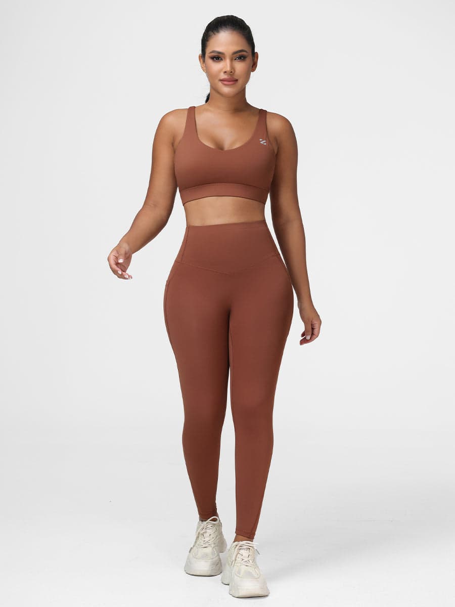 Ladies Sportswear Bottom Lifting Yoga Outfit Sets