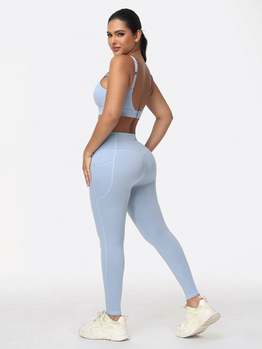 Ladies Sportswear Bottom Lifting Yoga Outfit Sets