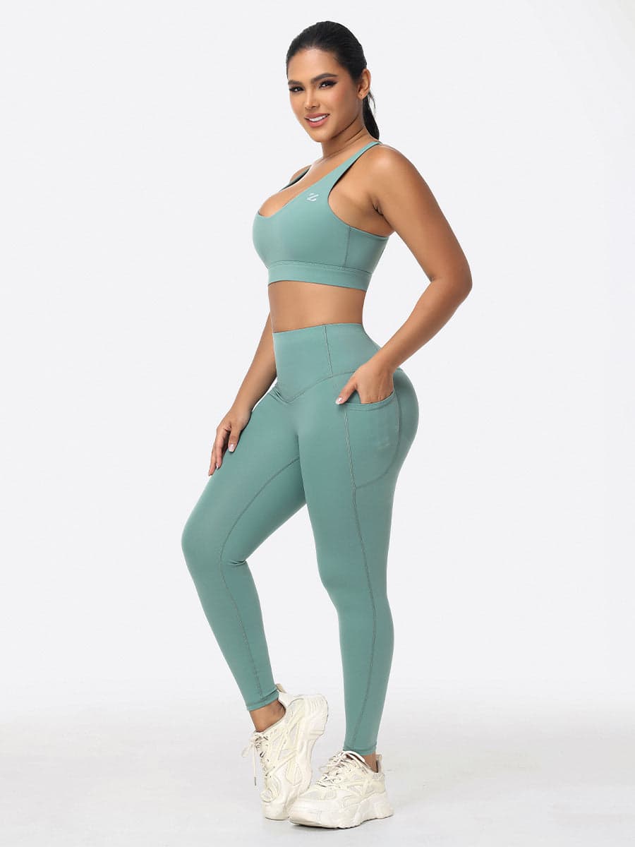 Ladies Sportswear Bottom Lifting Yoga Outfit Sets