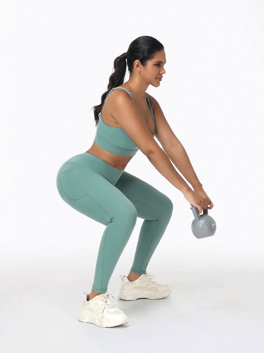 Ladies Sportswear Bottom Lifting Yoga Outfit Sets