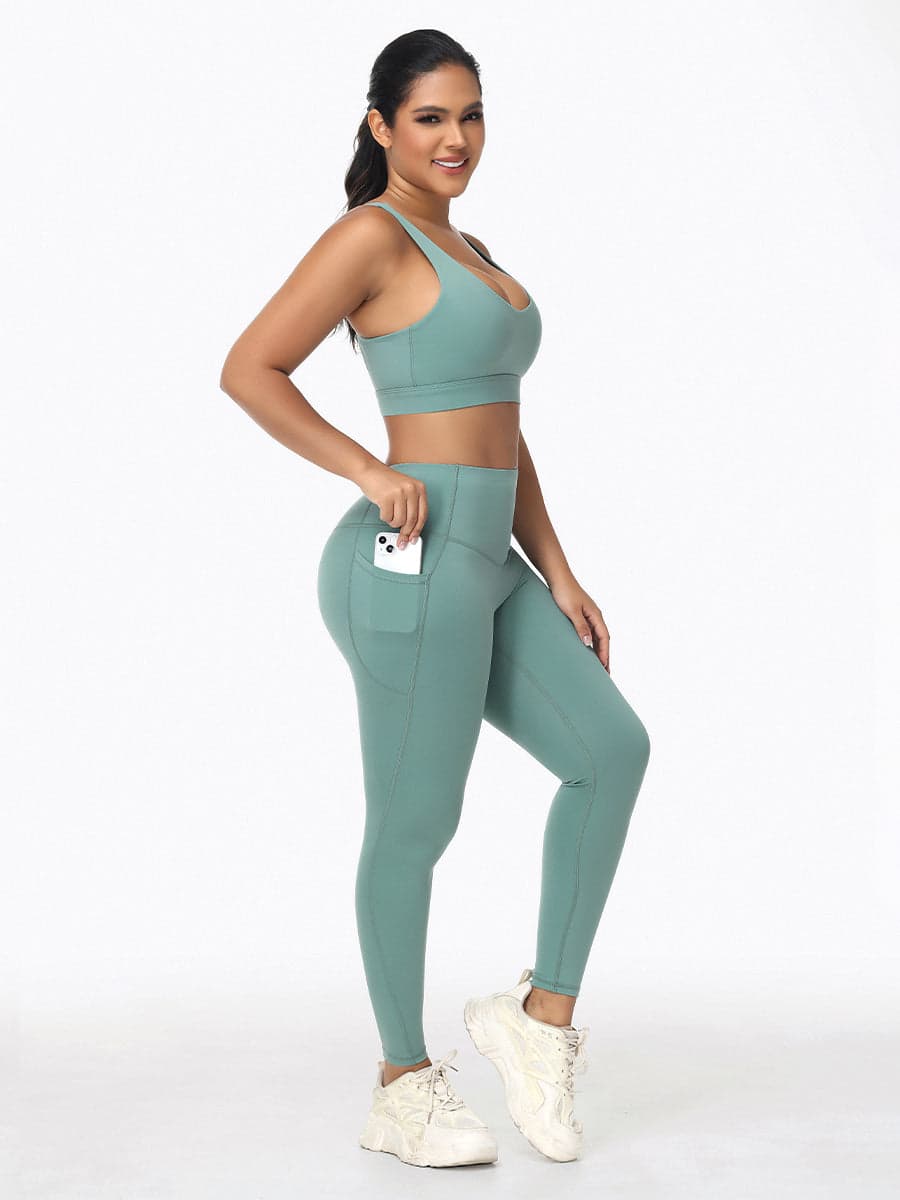 Ladies Sportswear Bottom Lifting Yoga Outfit Sets
