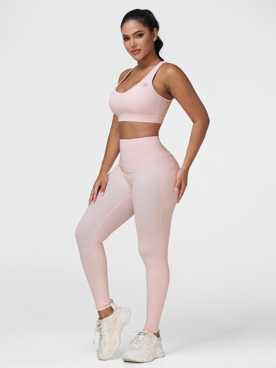Ladies Sportswear Bottom Lifting Yoga Outfit Sets