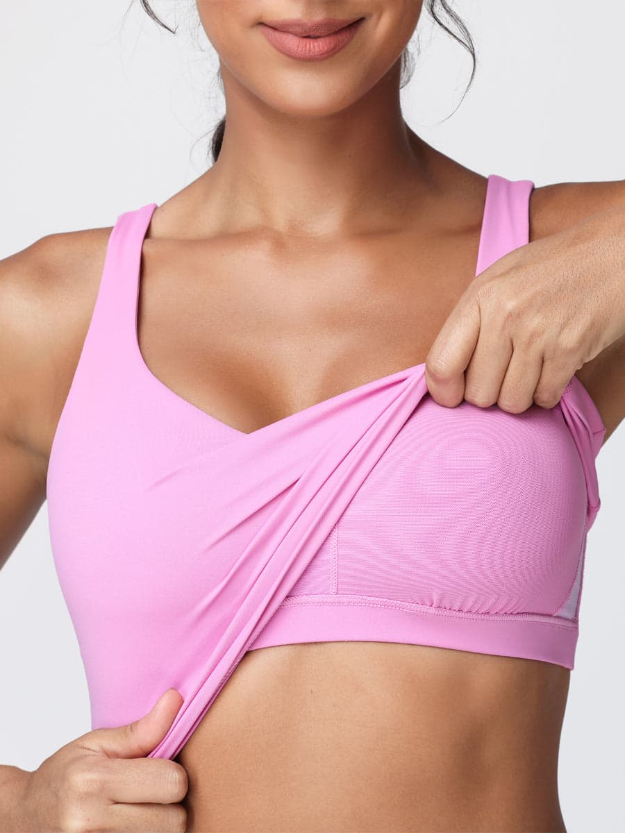 U-Shape Padded Sports Bra & High-Waist Tennis Skirt Set