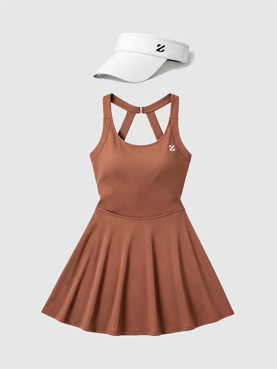 Padel & Tennis Outfit with Adjustable UPF 50+ Sports Visor