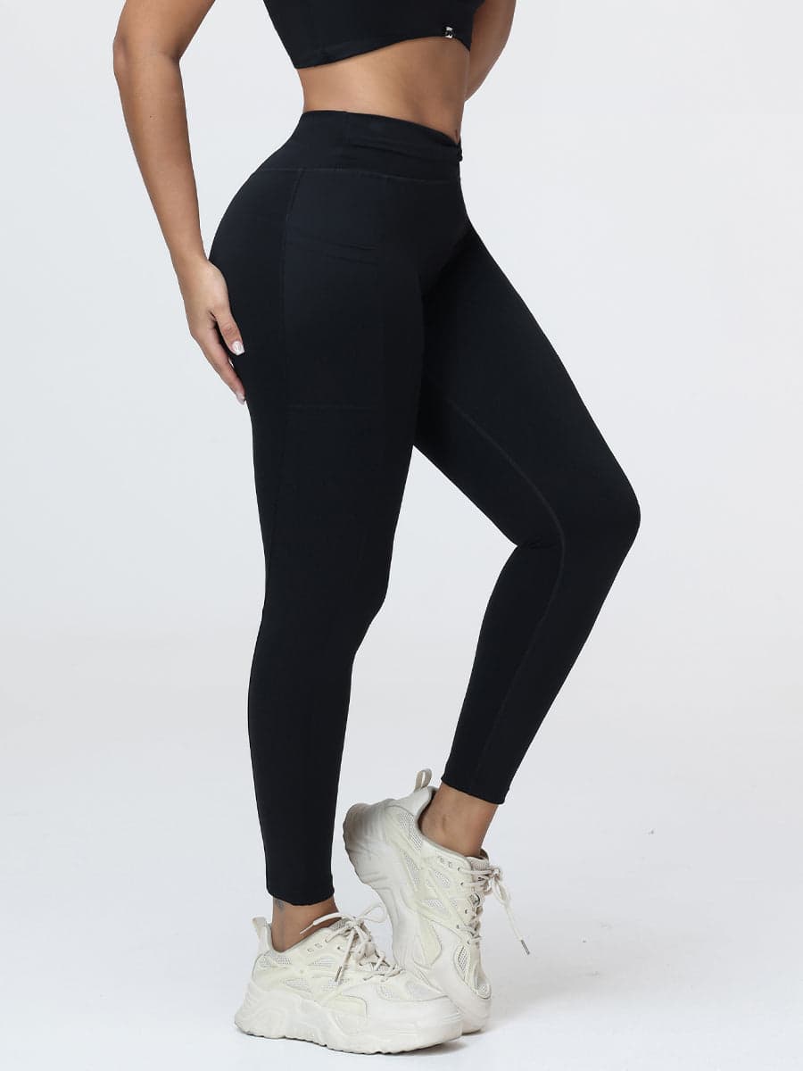 Twist Waist Sculpting Leggings with Pockets