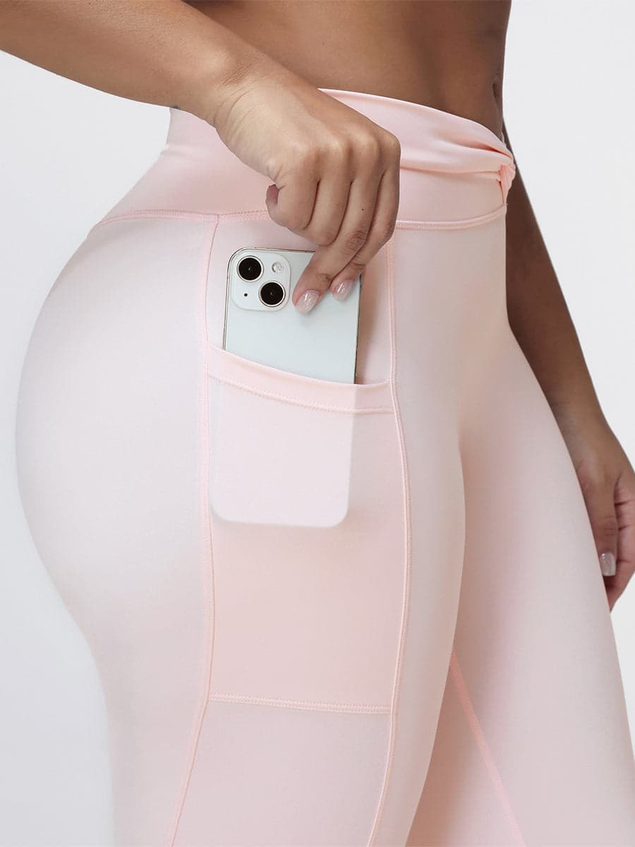 Twist Waist Sculpting Leggings with Pockets