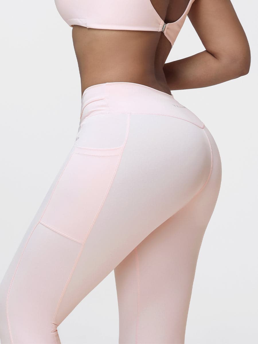 Twist Waist Sculpting Leggings with Pockets