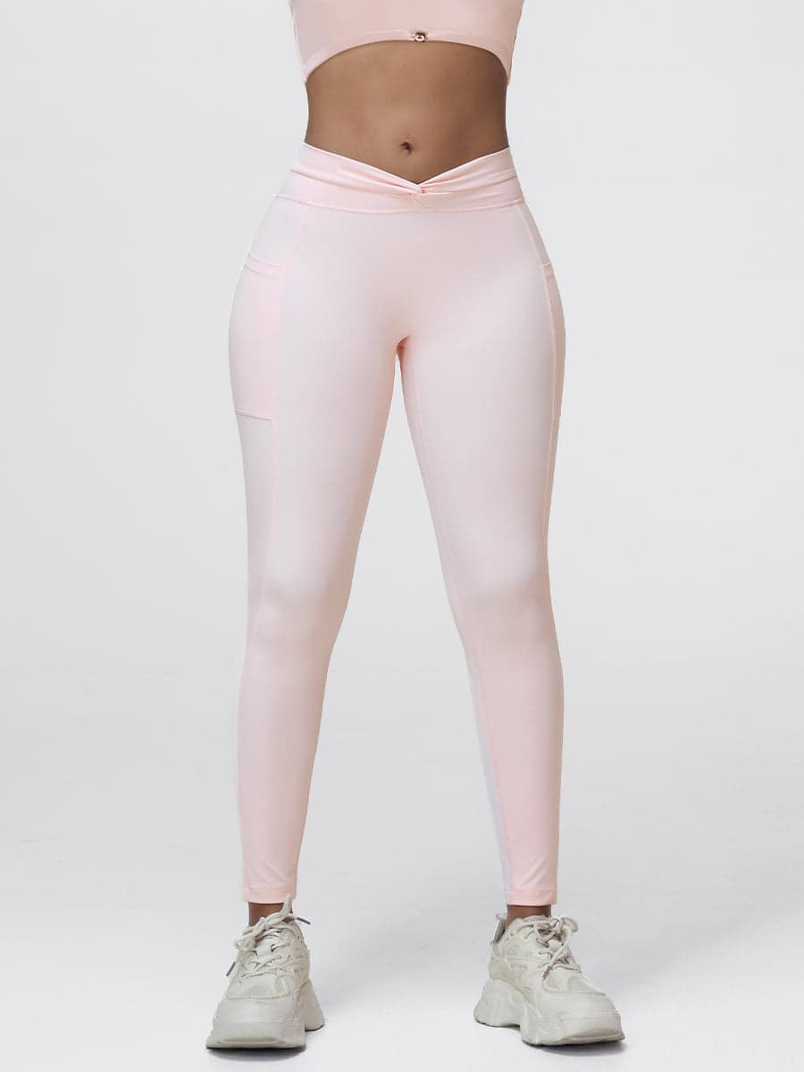 Twist Waist Sculpting Leggings with Pockets