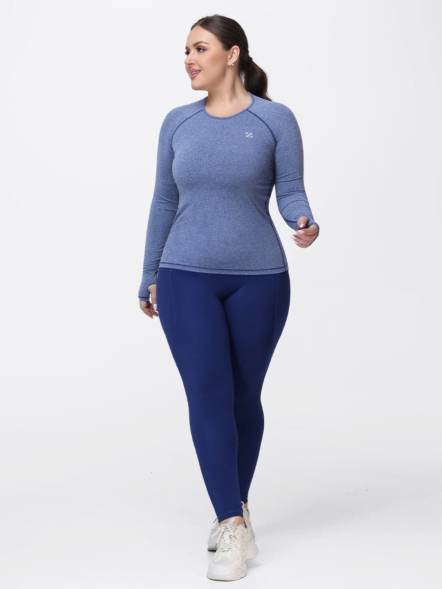 Women’s Breathable Long Sleeve Gym Set