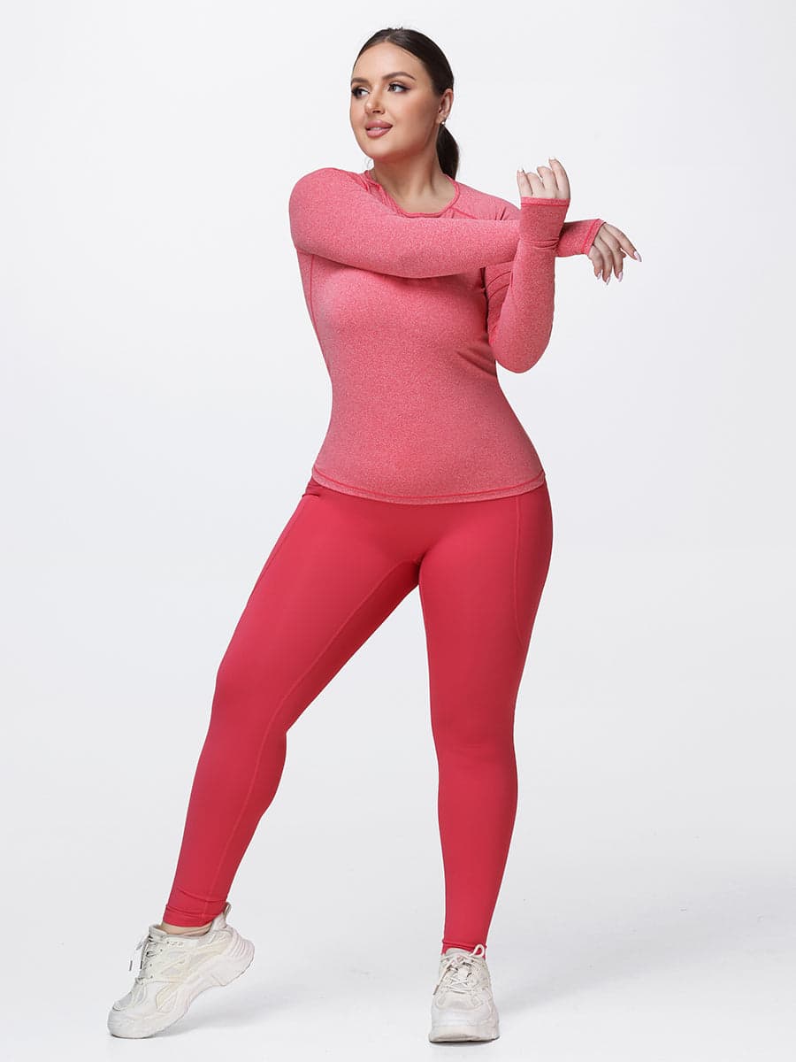 Women’s Breathable Long Sleeve Gym Set