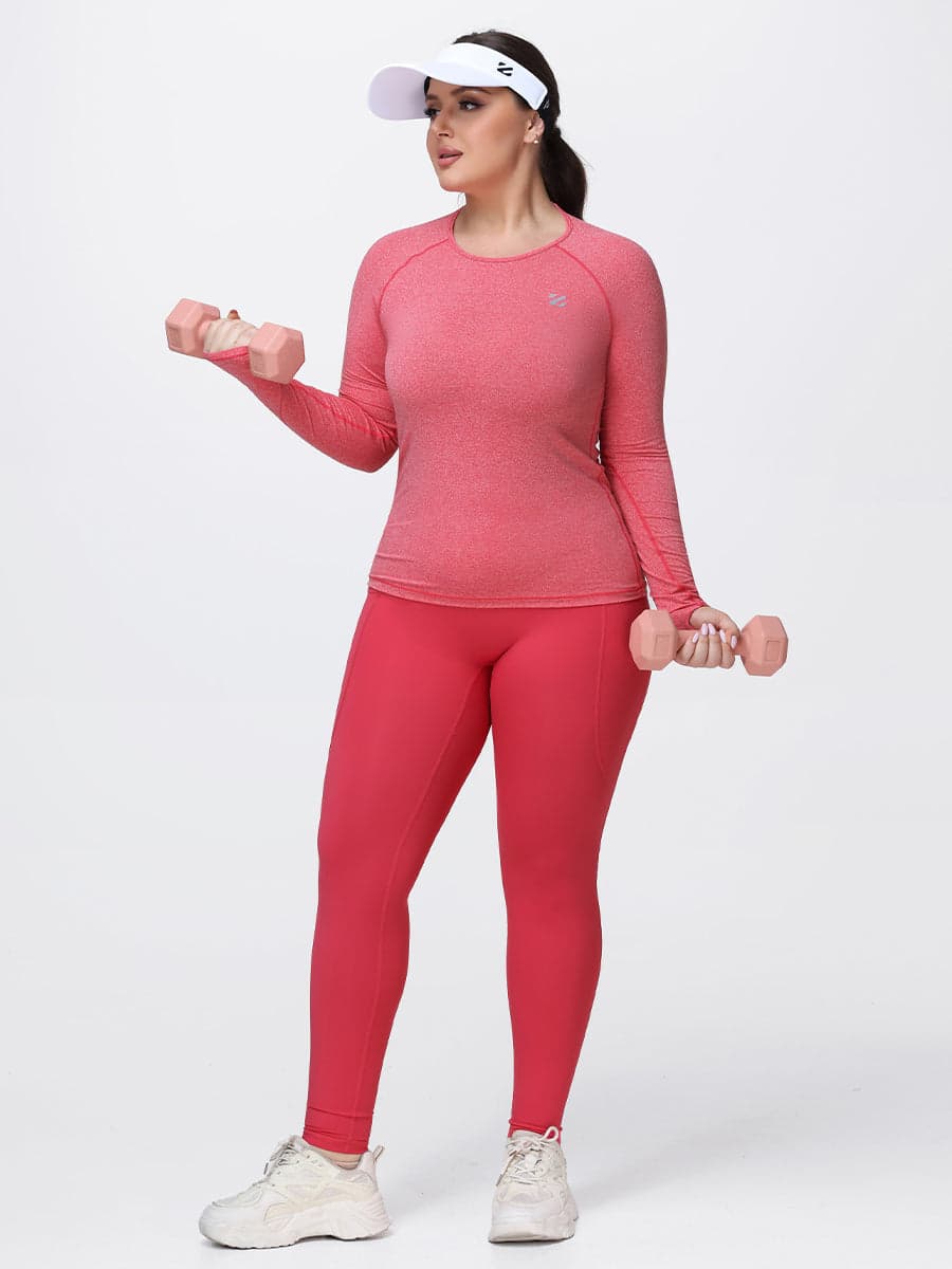 Women’s Breathable Long Sleeve Gym Set
