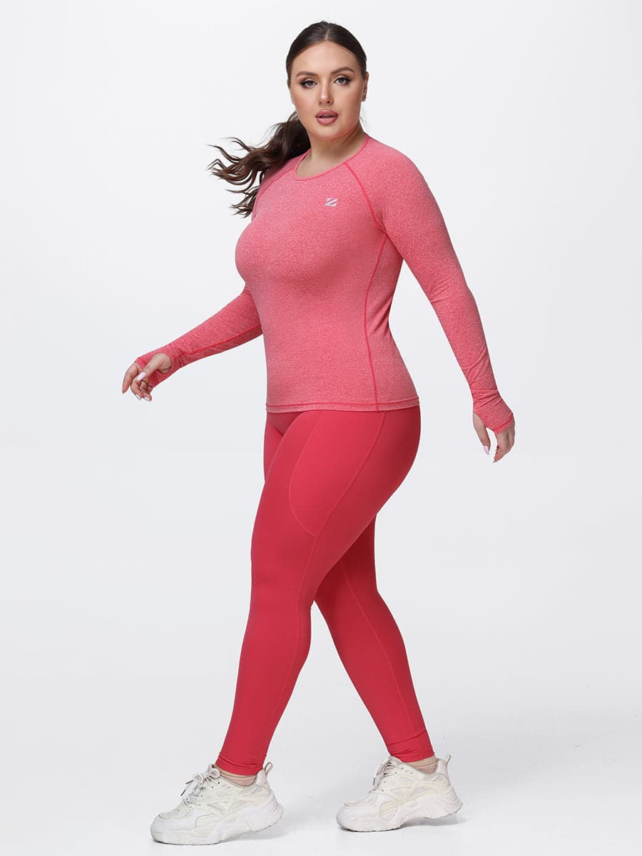 Women’s Breathable Long Sleeve Gym Set