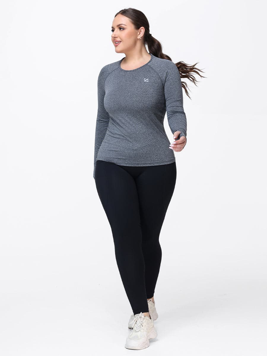 Women’s Breathable Long Sleeve Gym Set