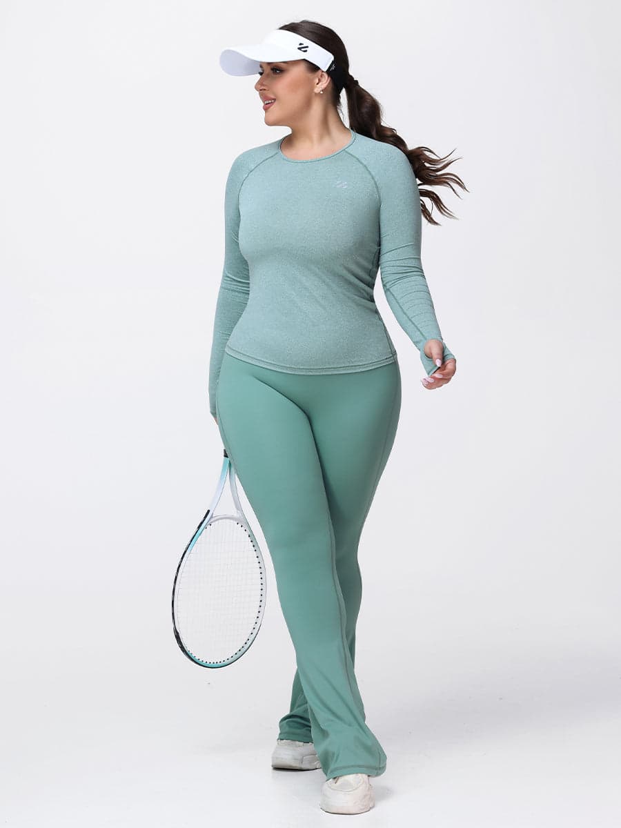 Women’s Breathable Long Sleeve Gym Set