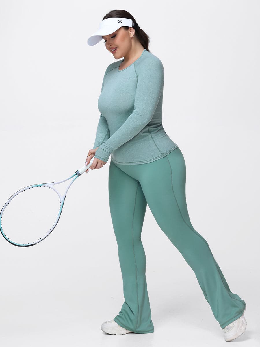 Women’s Breathable Long Sleeve Gym Set