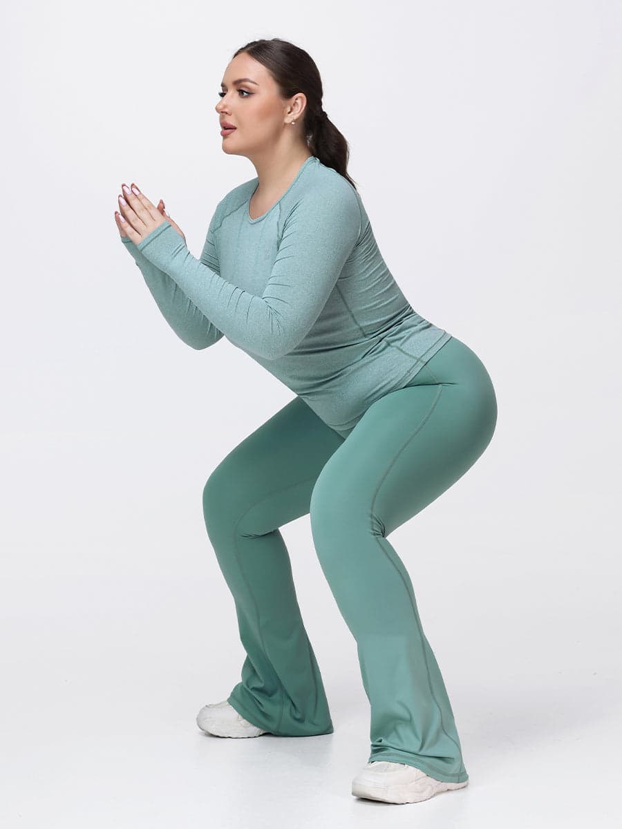 Women’s Breathable Long Sleeve Gym Set