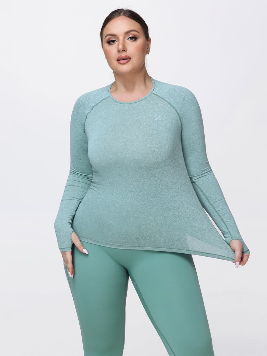 Women’s Breathable Long Sleeve Gym Set