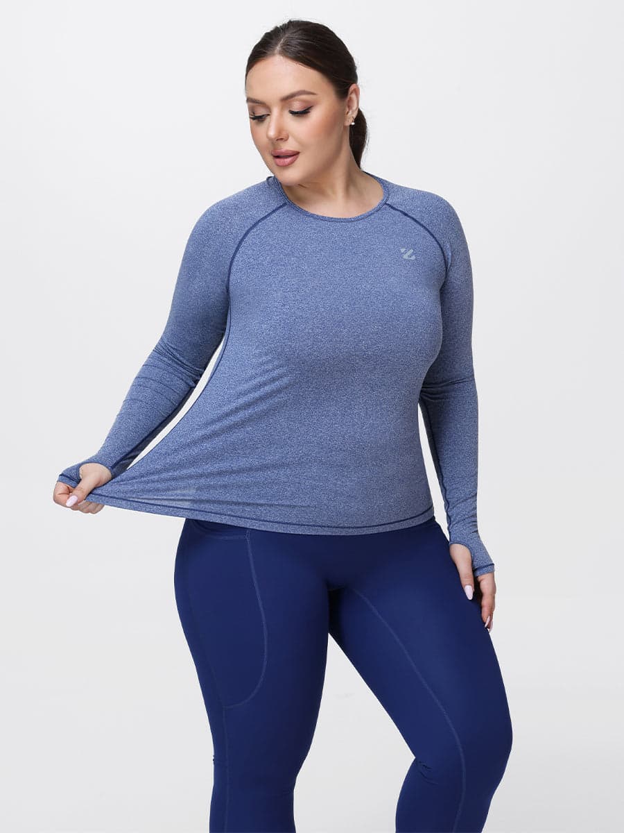 Women’s Breathable Long Sleeve Gym Set