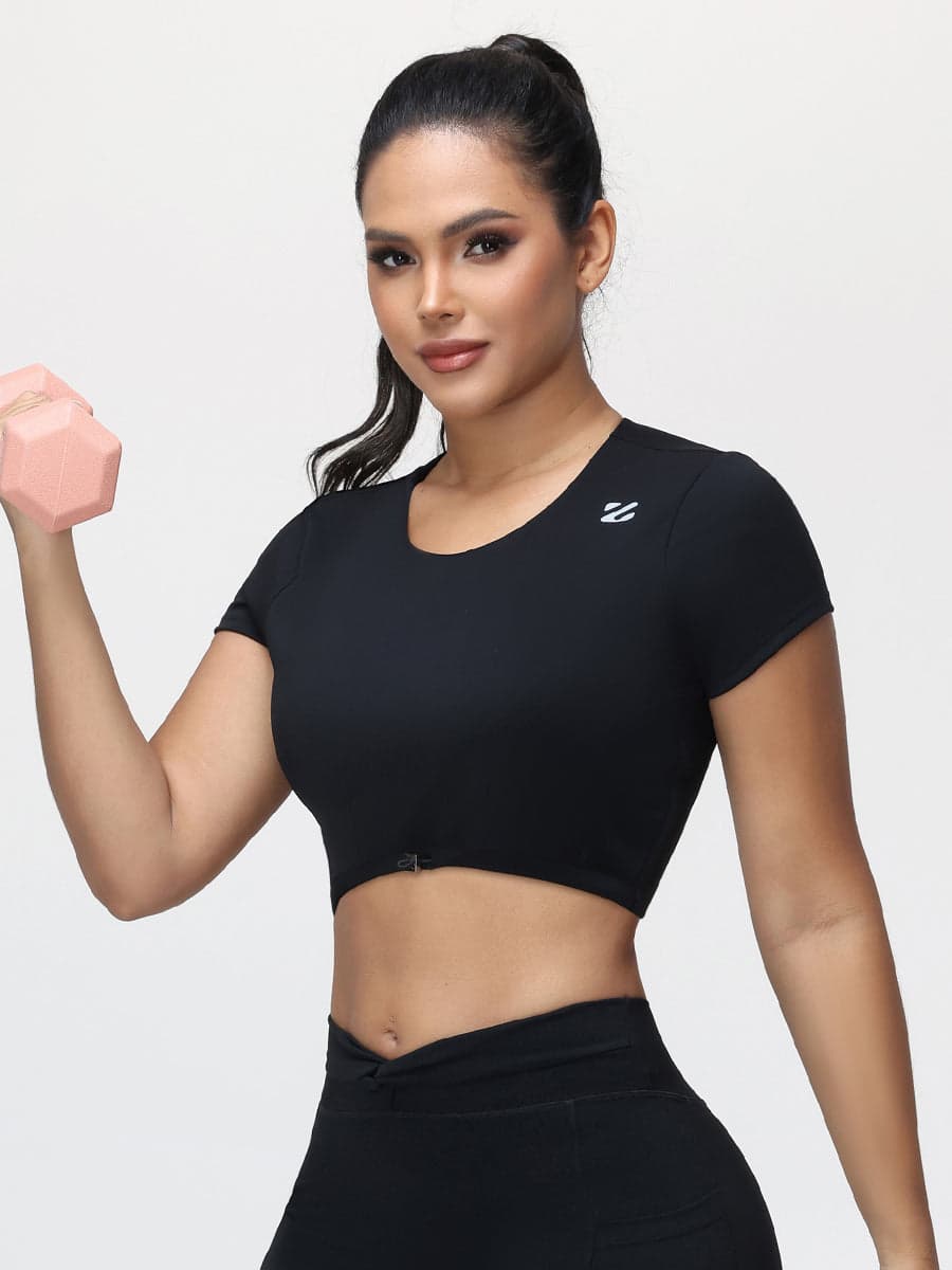 Women’s Open Back Cropped Workout Tank Top
