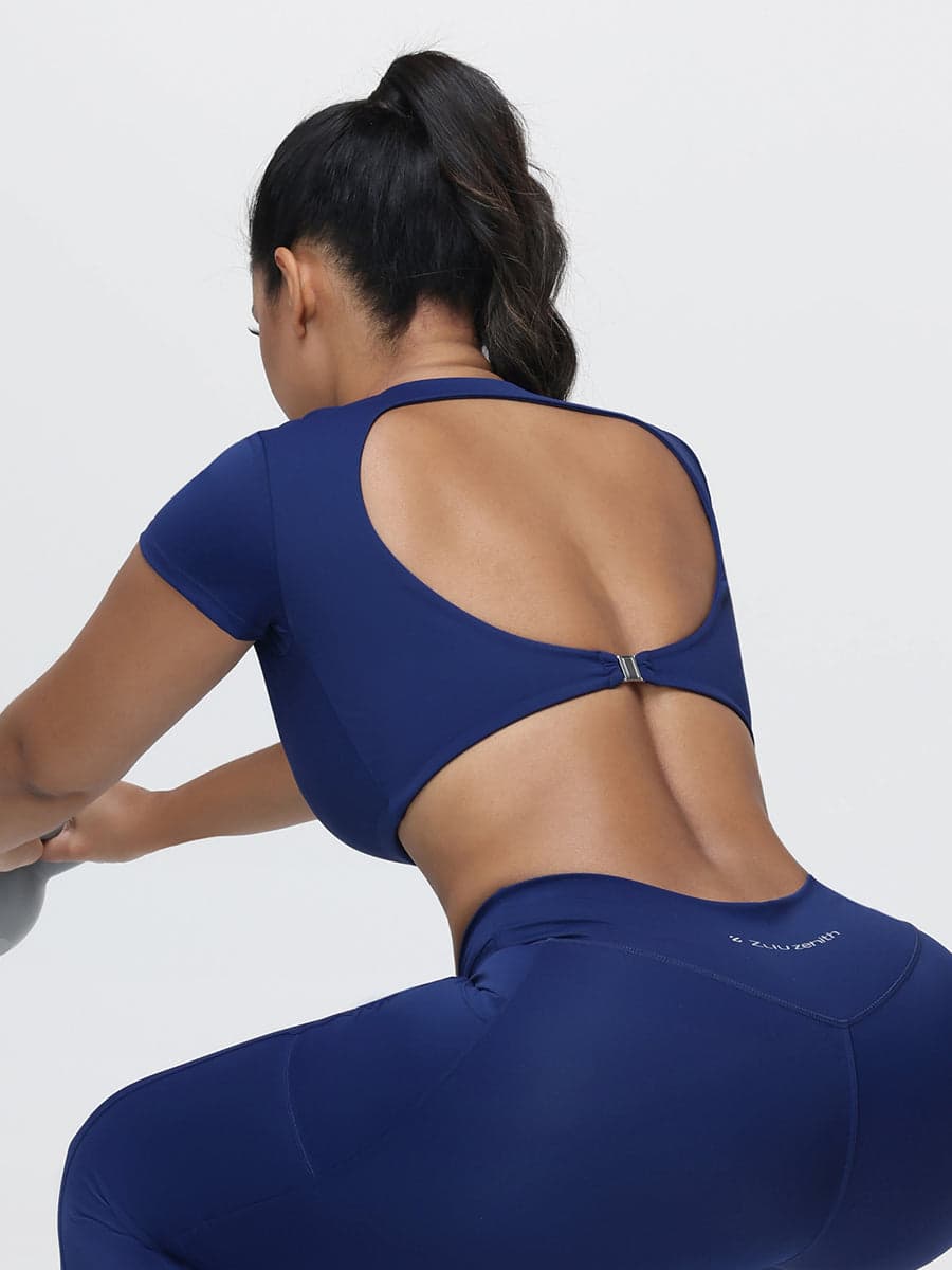 Women’s Open Back Cropped Workout Tank Top
