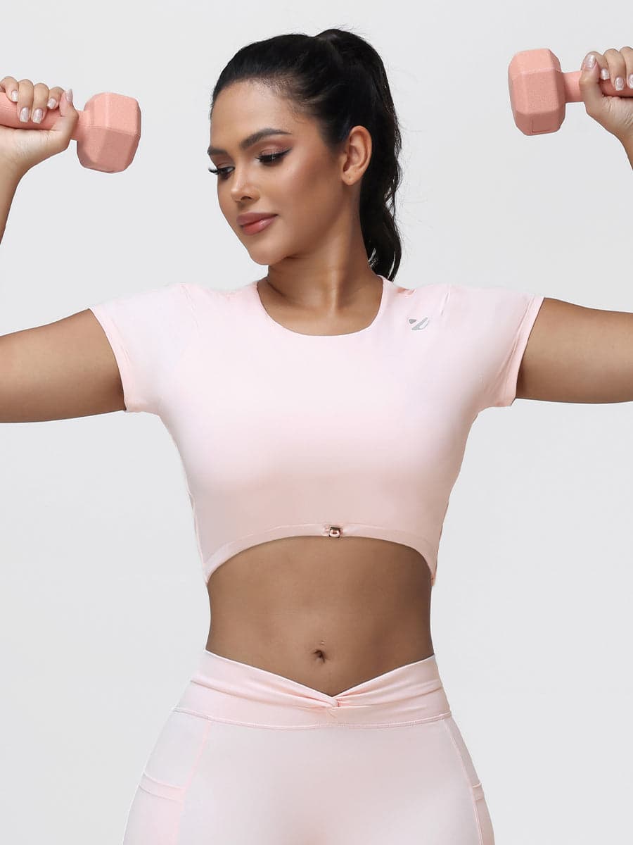 Women’s Open Back Cropped Workout Tank Top