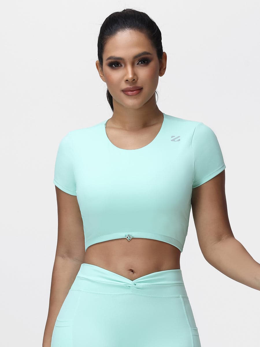 Women’s Open Back Cropped Workout Tank Top
