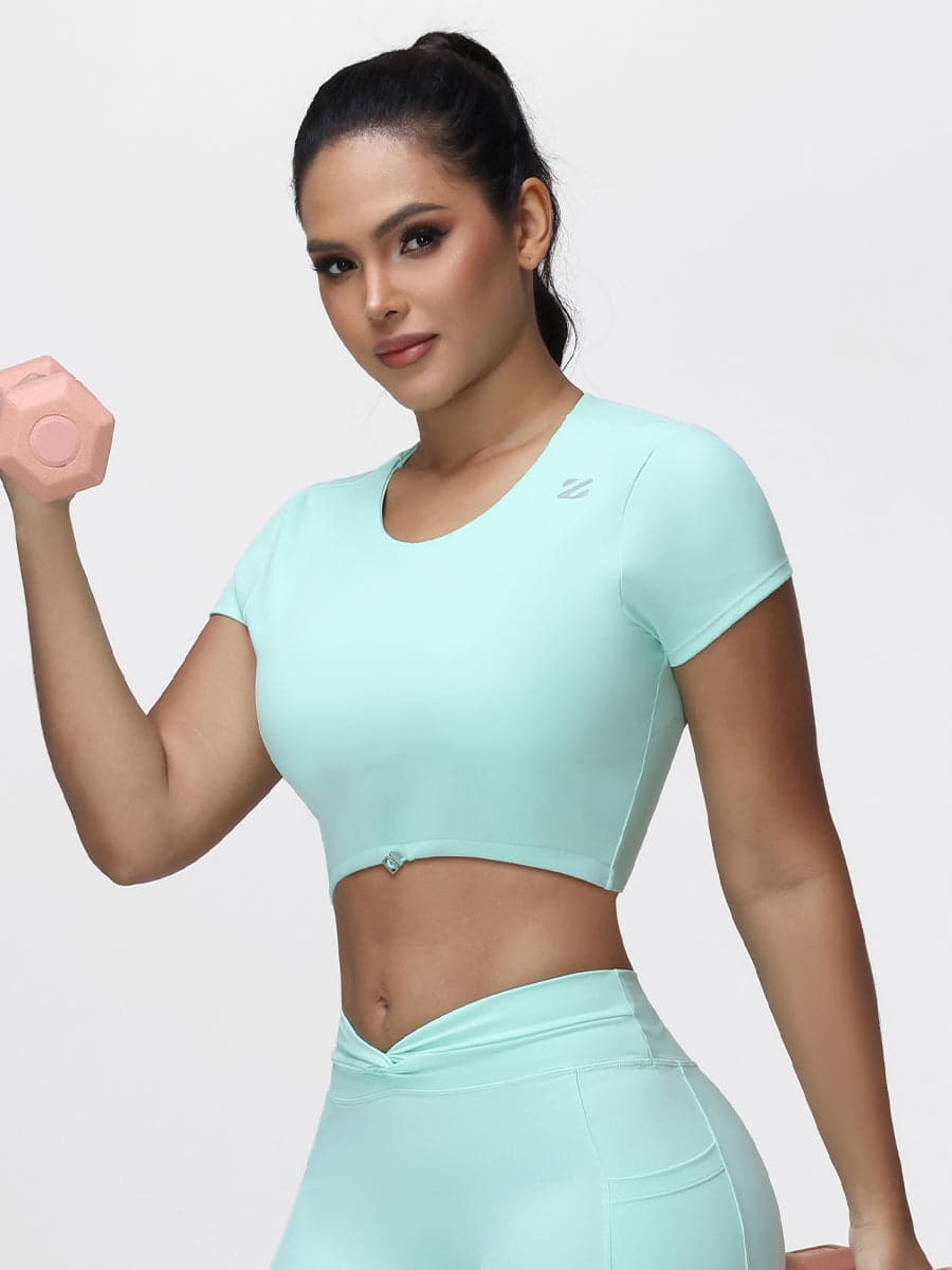 Women’s Open Back Cropped Workout Tank Top