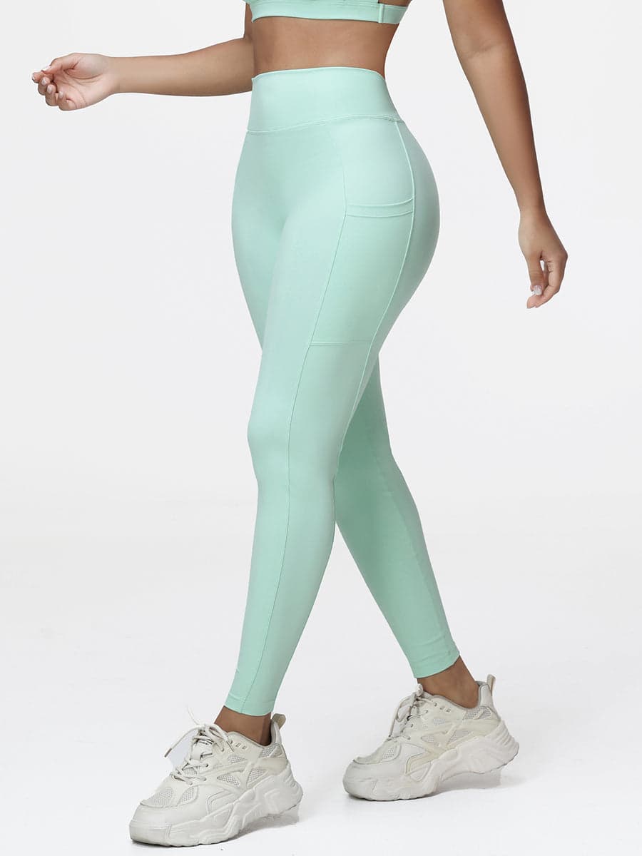 Women's High Waist V-Back Leggings with Pockets