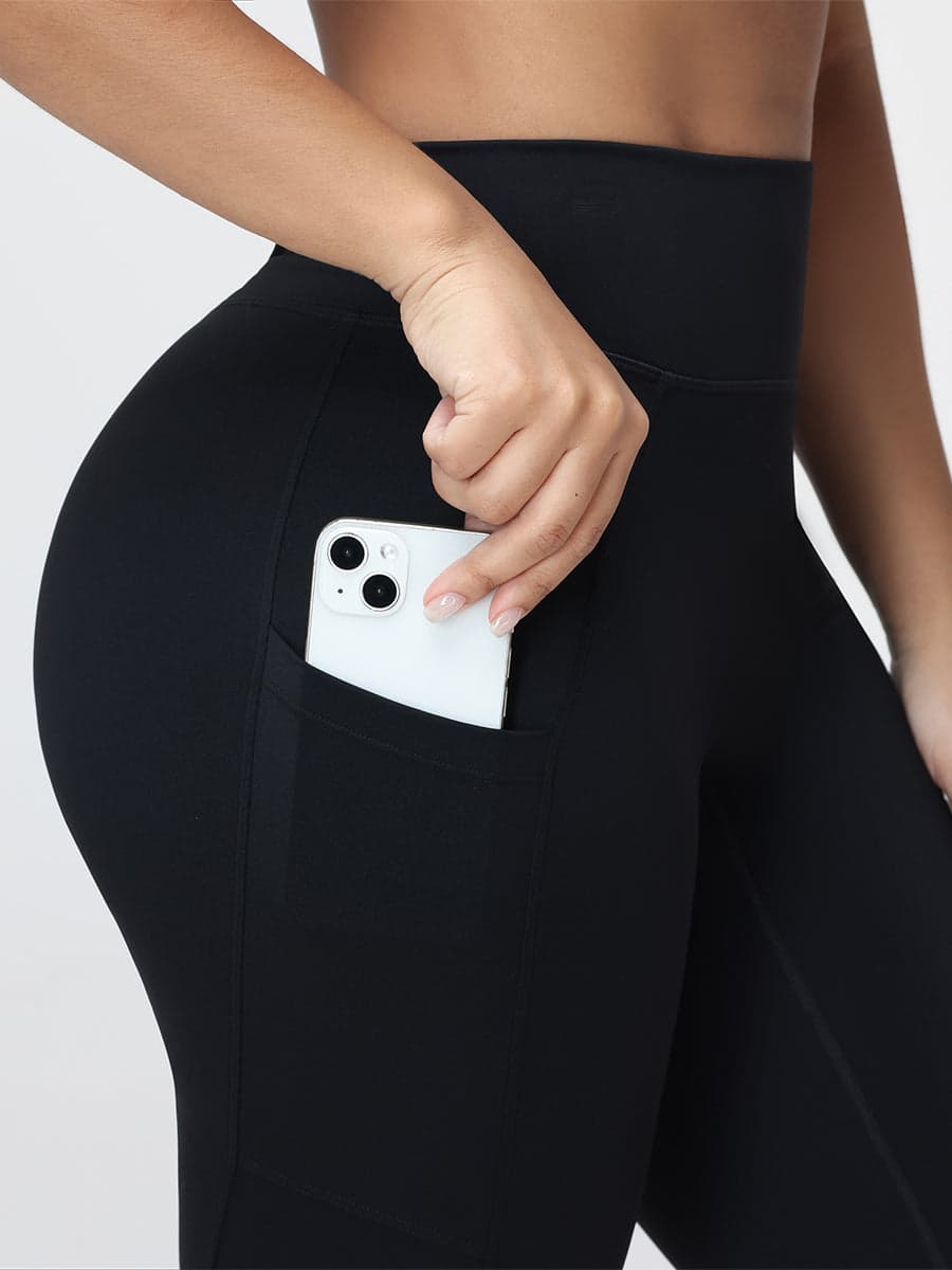 Women's High Waist V-Back Leggings with Pockets