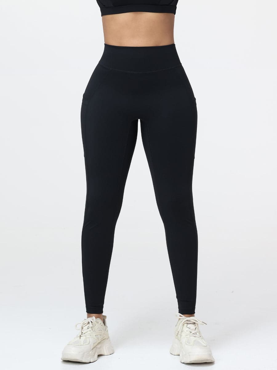 Women's High Waist V-Back Leggings with Pockets