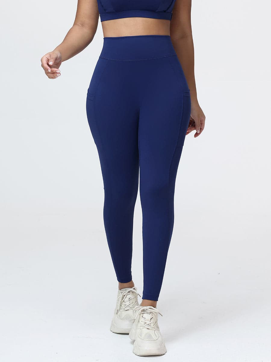 Women's High Waist V-Back Leggings with Pockets