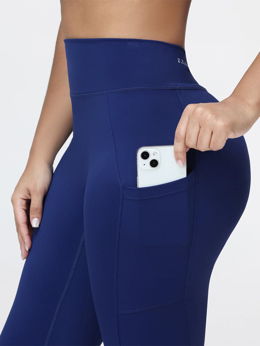 Women's High Waist V-Back Leggings with Pockets