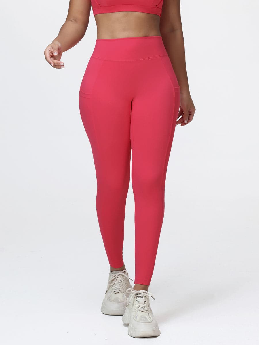 Women's High Waist V-Back Leggings with Pockets
