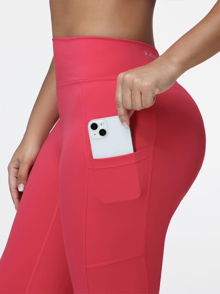 Women's High Waist V-Back Leggings with Pockets