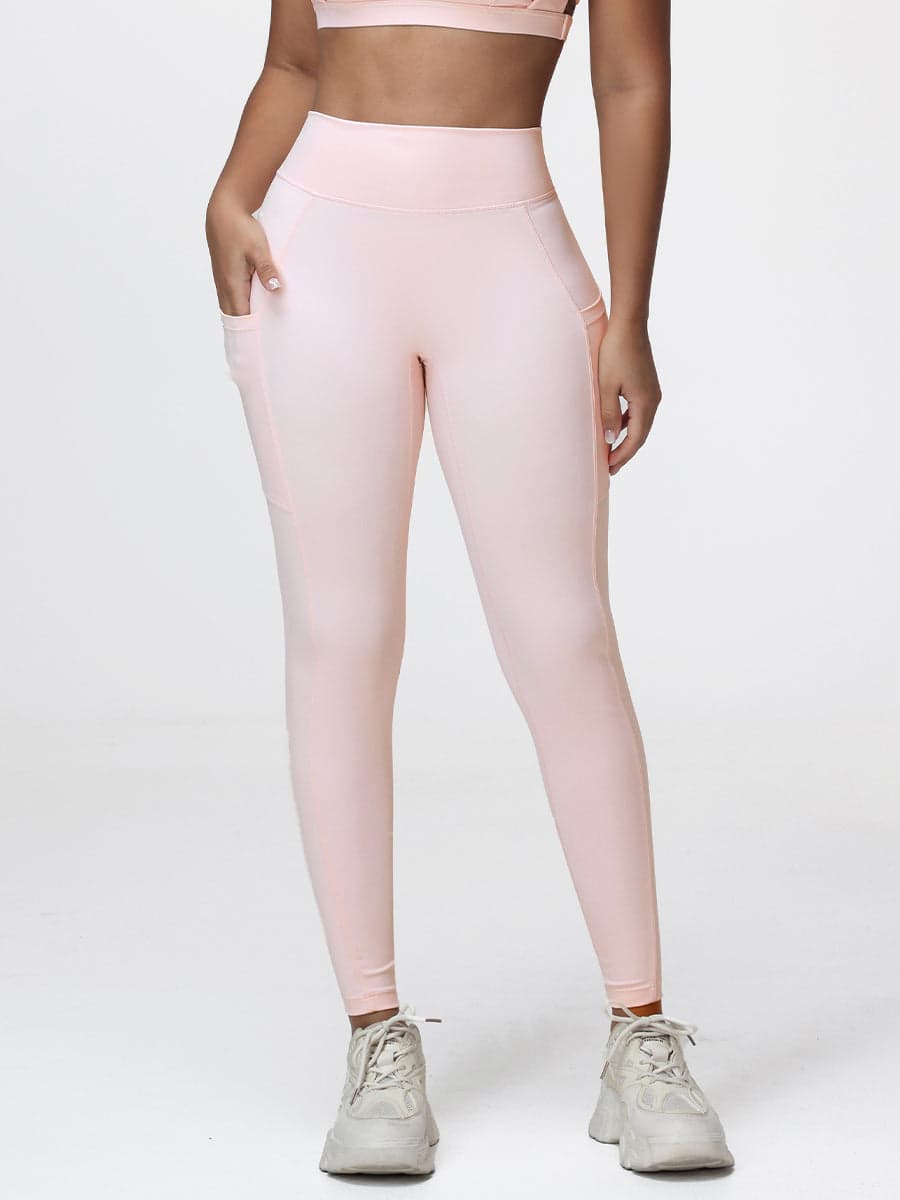 Women's High Waist V-Back Leggings with Pockets