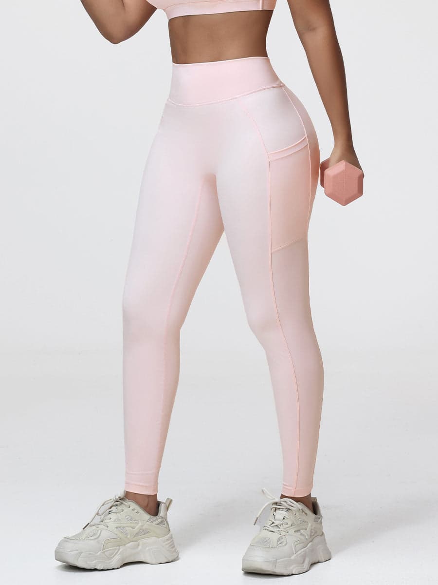 Women's High Waist V-Back Leggings with Pockets