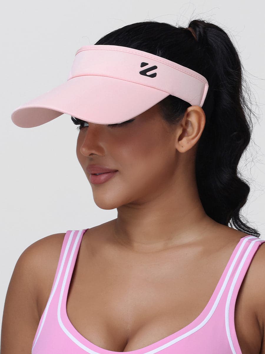 Women's UPF 50+ Sports Visor Hat Breathable Adjustable Sun Cap