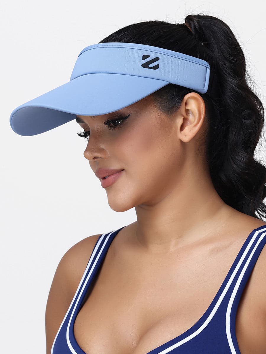 Women's UPF 50+ Sports Visor Hat Breathable Adjustable Sun Cap