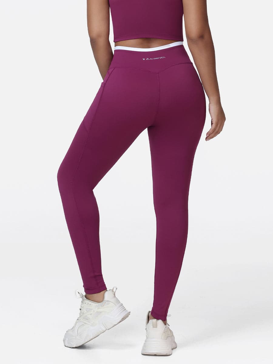 Women's V-shaped High Waist Pocket Gym Leggings