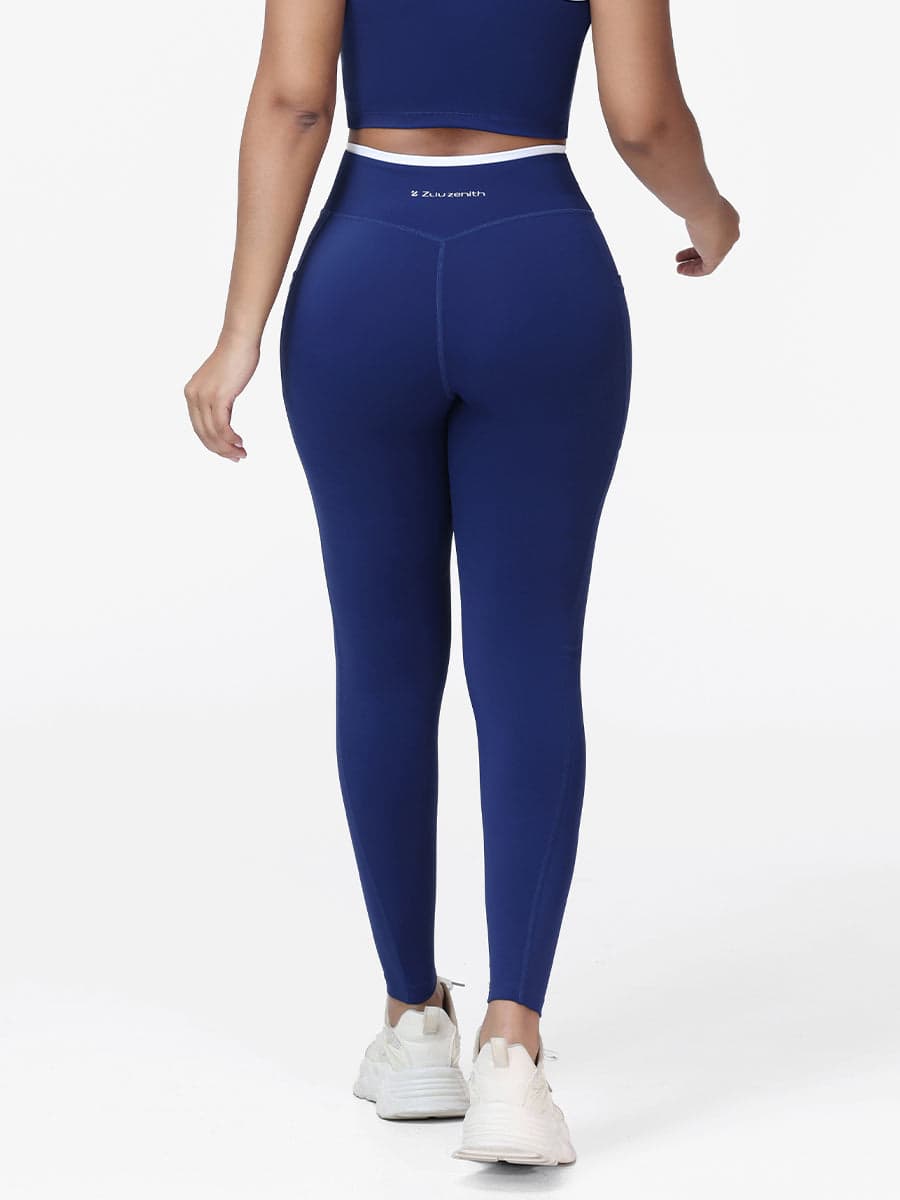 Women's V-shaped High Waist Pocket Gym Leggings