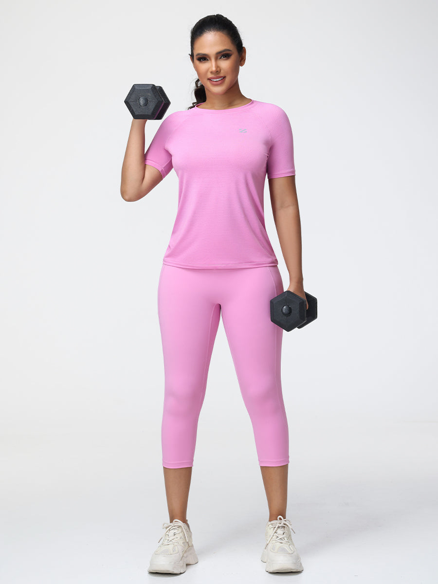 Active T-Shirt & 7/8 Butt-Lifting Leggings Set