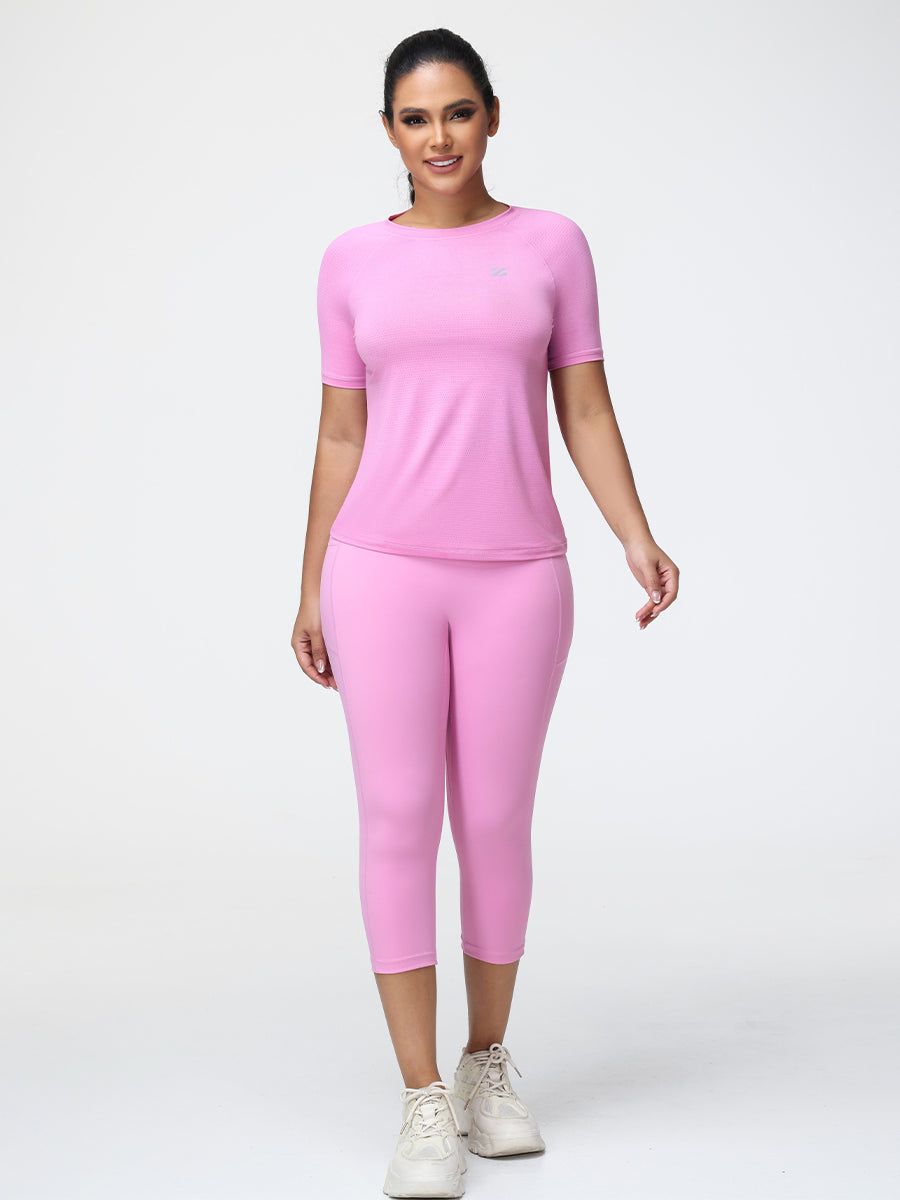 Active T-Shirt & 7/8 Butt-Lifting Leggings Set