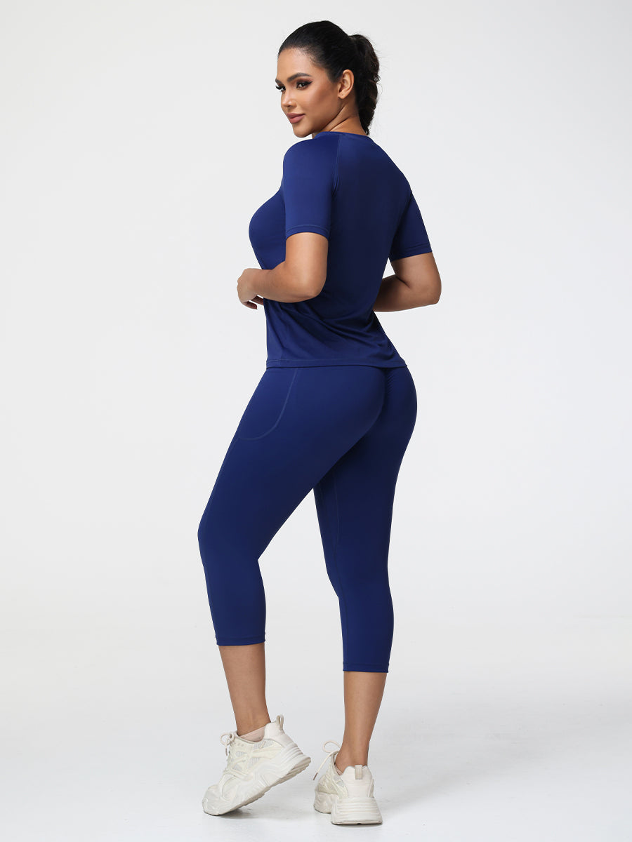 Active T-Shirt & 7/8 Butt-Lifting Leggings Set
