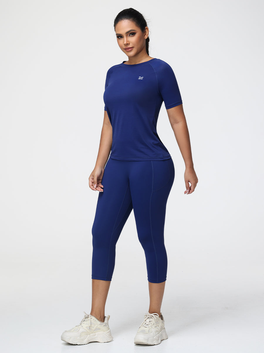 Active T-Shirt & 7/8 Butt-Lifting Leggings Set