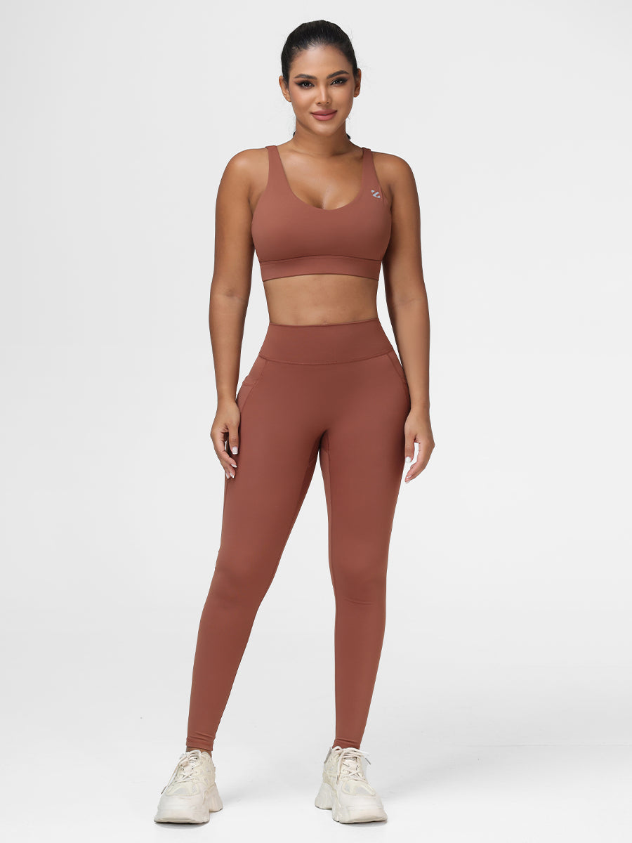 Cozy Contour Workout Set Lounge Yoga Two Piece